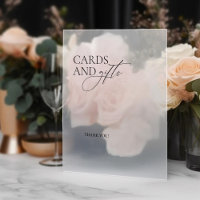 Wedding Take a Gifts Mirror Decal Sign Script