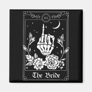Wedding Tarot Card The Bride Halloween Magnet