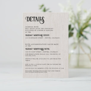 Wedding Tarot Enclosure Card