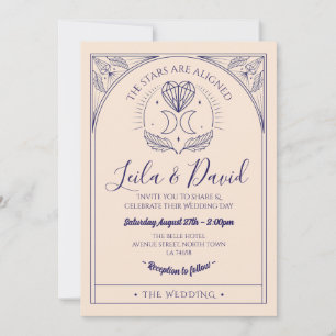 Wedding Tarot Moon Heart Stars The Invitation