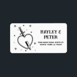 Wedding Tattoo Heart Address Labels Stickers<br><div class="desc">Wedding Tattoo Heart  labels -  Stickers Address Labels - Perfect for weddings or other occasions.</div>