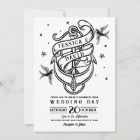 Wedding Tattoo Traditional Rock Anchor Doves
