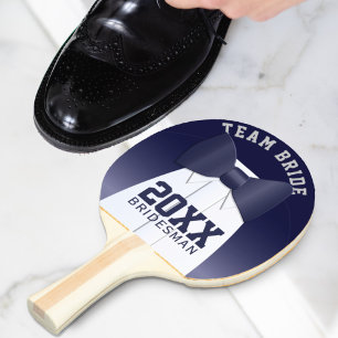 Wedding Team Bride Bridesman Ping Pong Paddle