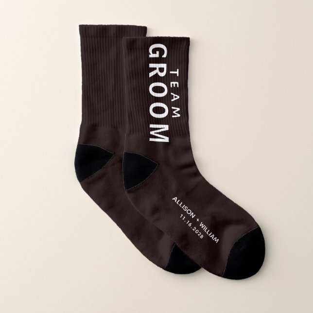 Wedding Team Groom Personalised Socks (Pair)