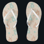 Wedding-teddies Flip Flops<br><div class="desc">seamless vector wedding pattern with hearts and teddy bears  © and ® Bigstock® - All Rights Reserved.</div>