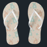 Wedding-teddies Flip Flops<br><div class="desc">seamless vector wedding pattern with hearts and teddy bears  © and ® Bigstock® - All Rights Reserved.</div>