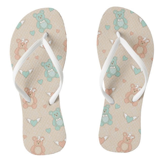 Wedding-teddies Flip Flops (Footbed)