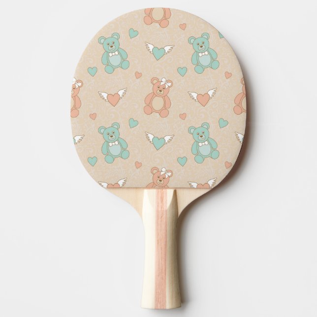 Wedding-teddies Ping Pong Paddle (Front)