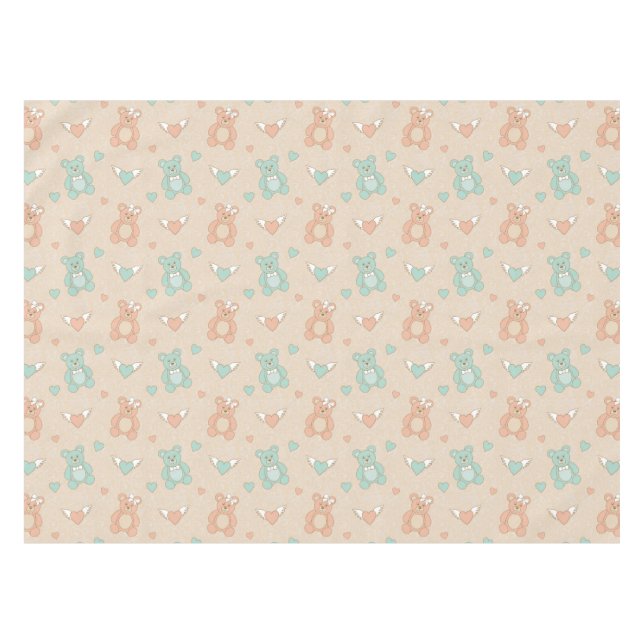 Wedding-teddies Tablecloth (Front (Horizontal))