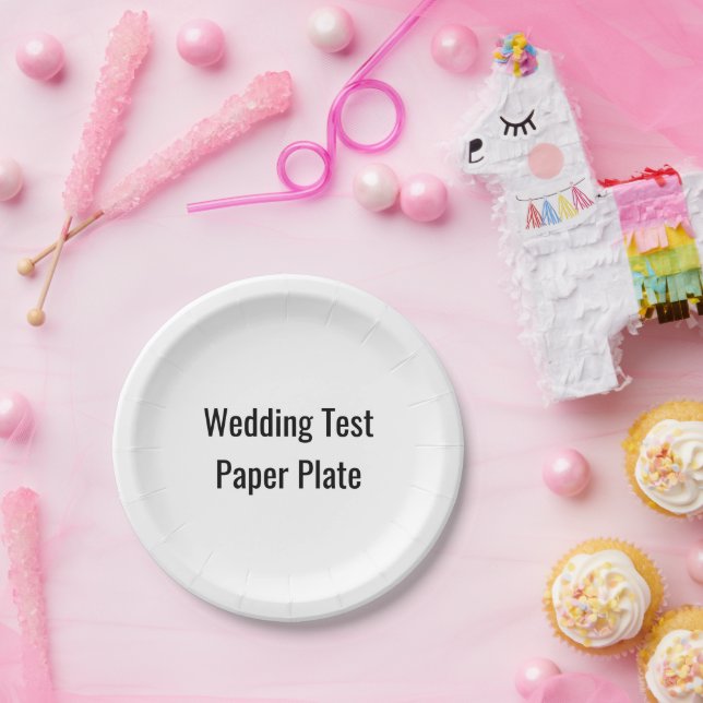 wedding test paper plate (Party)