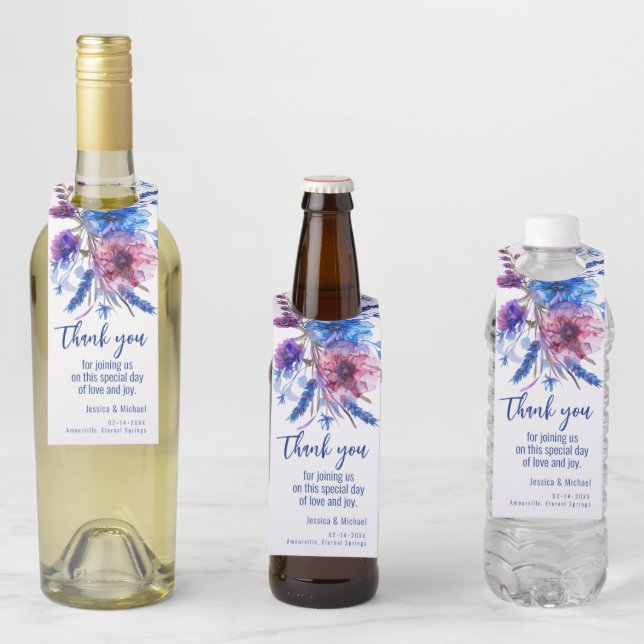 💍Wedding Thank You Bottle Tag (In Situ)