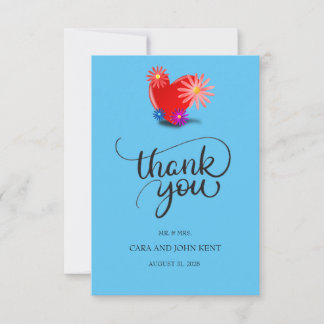 Wedding thank you card