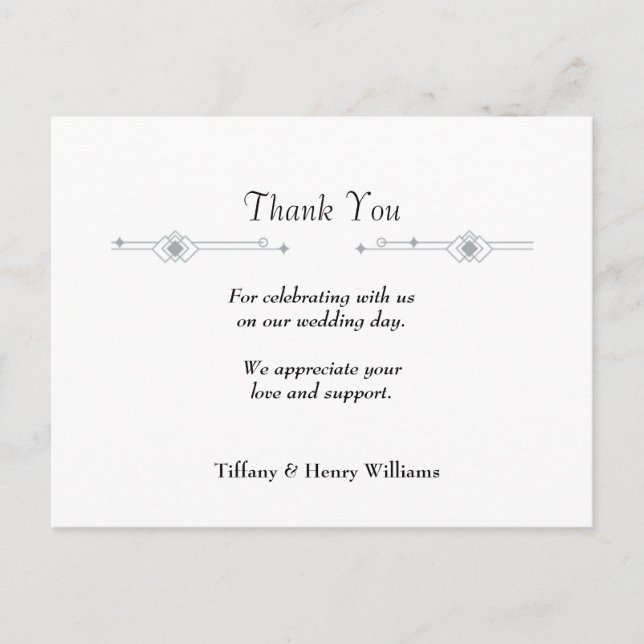 WEDDING THANK YOU CARD (Front)
