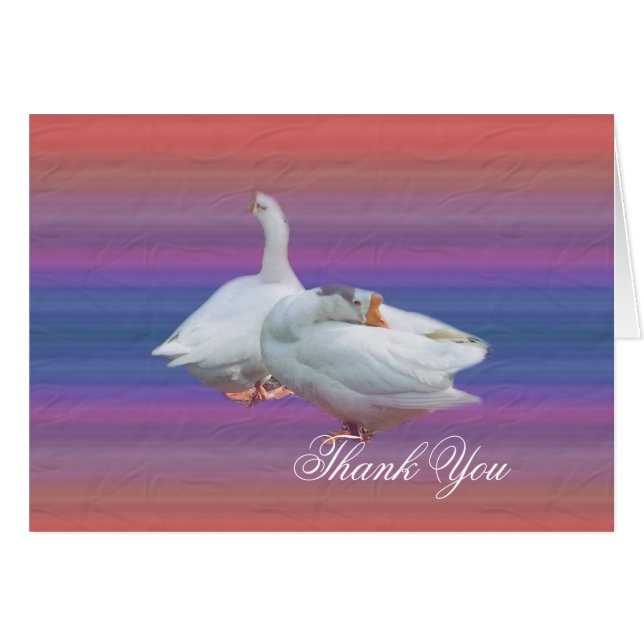 wedding thank you card. (Front Horizontal)