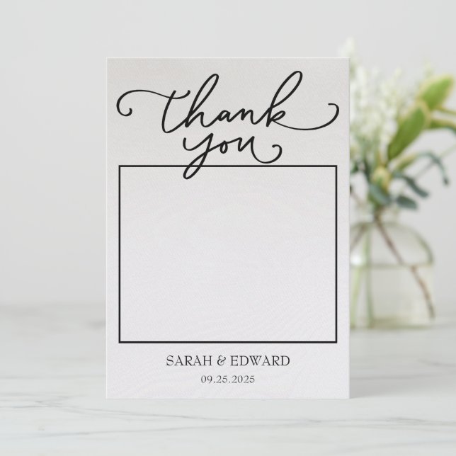 Wedding Thank You Card (Standing Front)