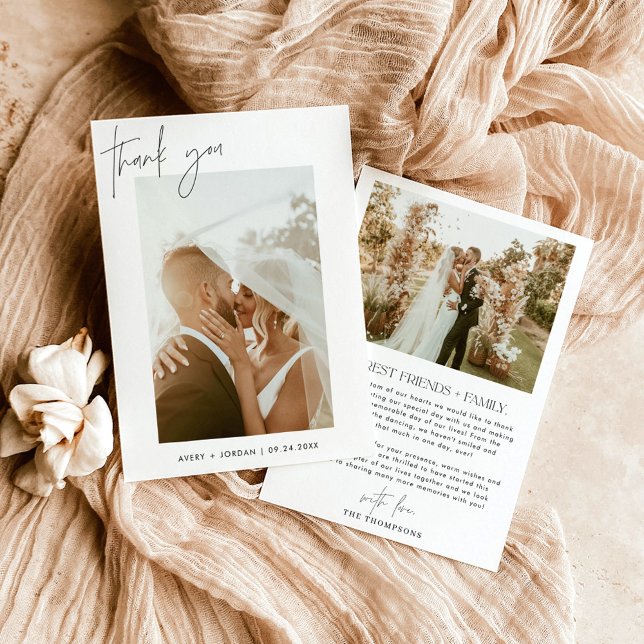 Wedding Thank You Card | Boho Photo Thank You (Creator Uploaded)