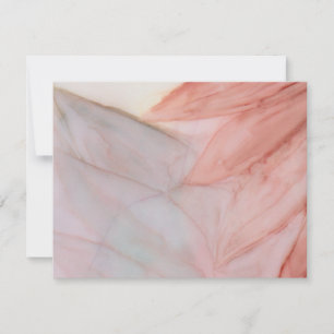 Wedding Thank You Card Lovely in Pink and Lavender