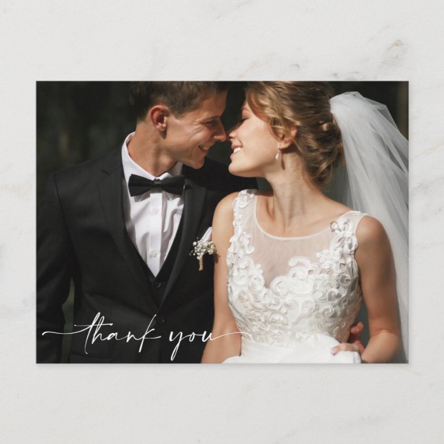 Wedding Thank You Card Photo (Front)