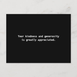 Wedding Thank You Card Simple