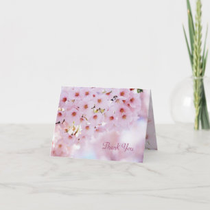 Wedding Thank you Card - Spring Cherry blossom