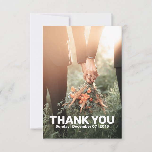 WEDDING THANK YOU CARD WORDING (Back)
