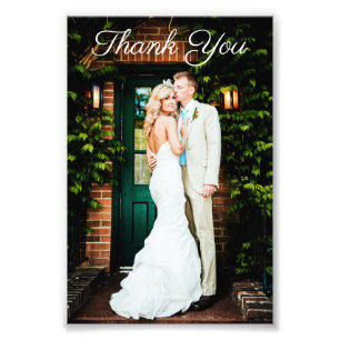 Wedding Thank You Cards Customise with Your Image Photo Print