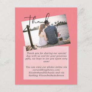 Wedding Thank You Cards With Photo Virtual Digital