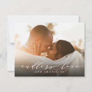 Wedding Thank You Endless Love and Gratitude Card
