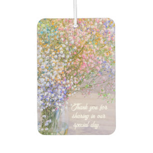 Wedding Thank You Favour Car Air Freshener