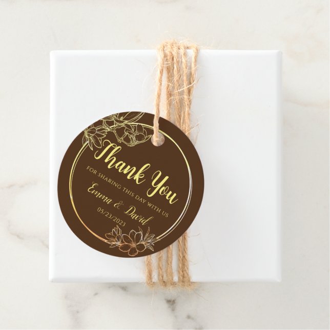 Wedding Thank You Favour Tags (In Situ)