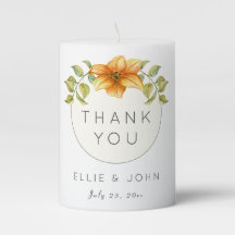 Wedding Thank You Favour Watercolor Star Flower