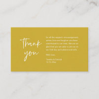 Wedding Thank you for attending, modern minimalist
