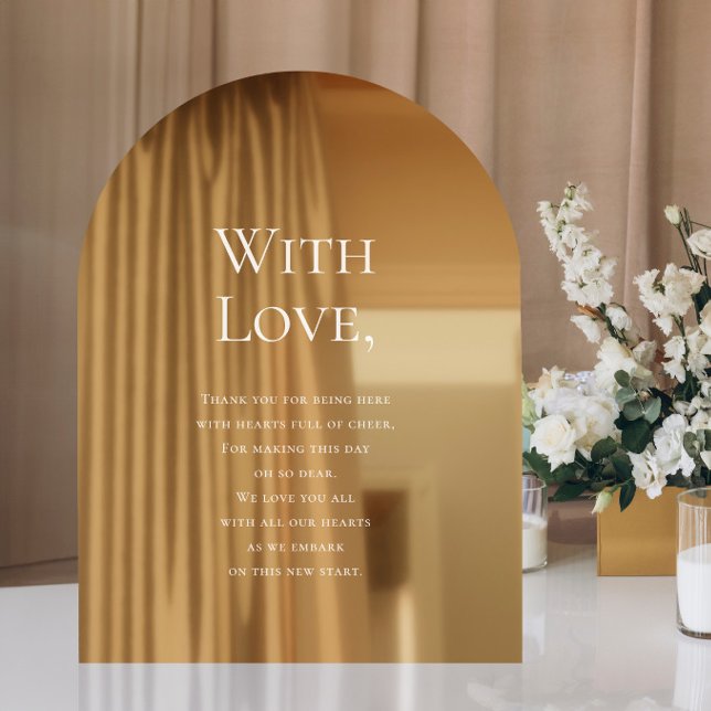 Wedding Thank You for Attending Window Cling (Creator Uploaded)