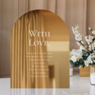 Wedding Thank You for Attending Window Cling