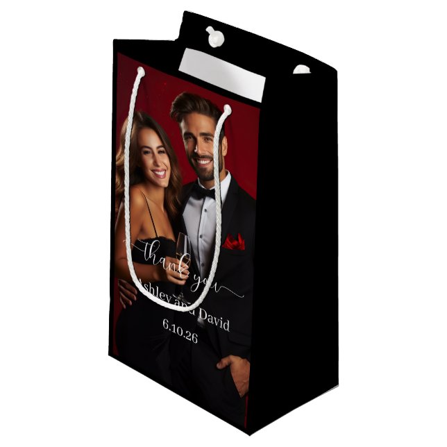 Wedding Thank You Gift Bag (Front Angled)