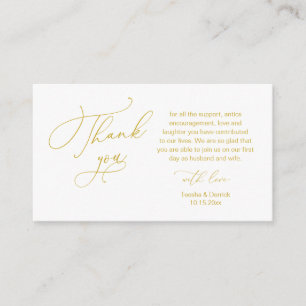 Wedding Thank you, in Modern romantic theme Enclos Enclosure Card