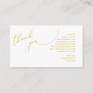 Wedding Thank you, in Modern romantic theme  Enclosure Card