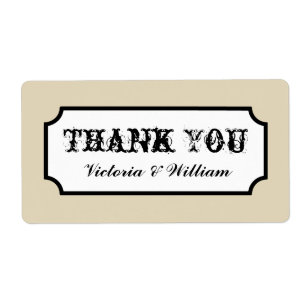 Wedding Thank You Labels