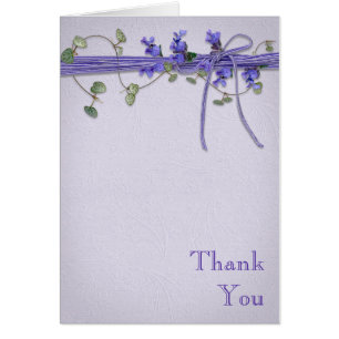 Wedding Thank You-lavender and ivy bouquet