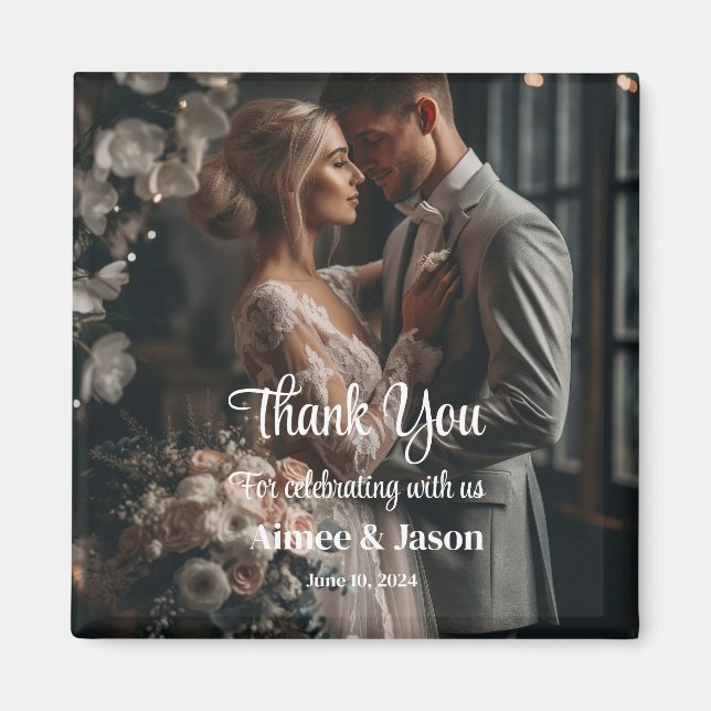 Wedding Thank You Magnet (Front)