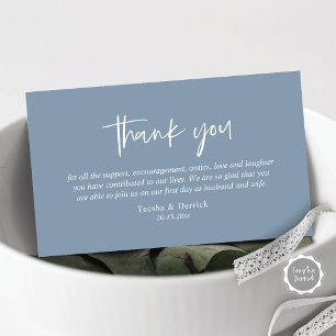 Wedding Thank you, Modern Simple Script Enclosure