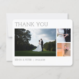 Wedding thank you note (flat) card