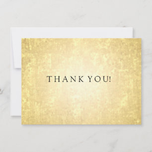 Wedding Thank You Note Gold Foil Stars Confetti Note Card