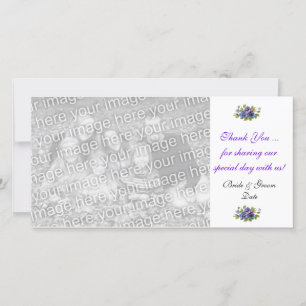 Wedding Thank You Note Photo Card Template