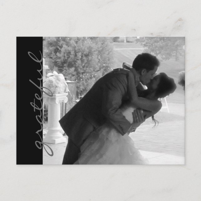 Wedding Thank You Note Postcard (Front)