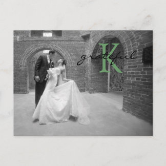 Wedding Thank You Note Postcard