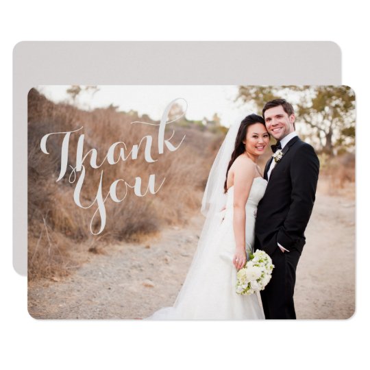 Wedding Thank You Photo Card