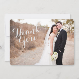 Wedding Thank You Photo Card