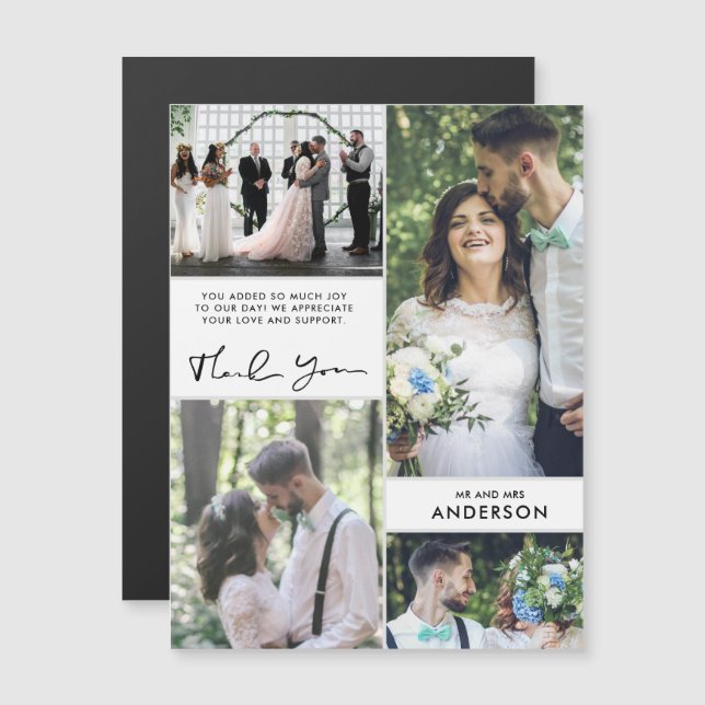 Wedding Thank You Photo Collage (Front/Back)