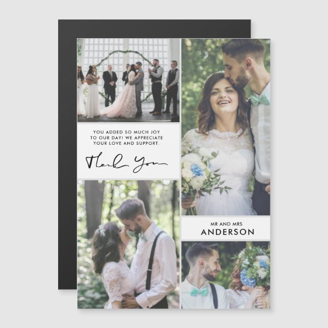 Wedding Thank You Photo Collage (Front/Back)